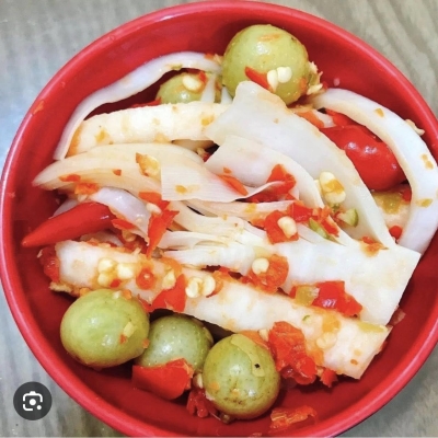 Măng ớt ngâm mật mật