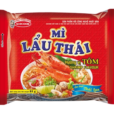 Mì gói Lẩu thái tôm 81gr