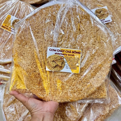 Cơm cháy đáy nồi chà bông 