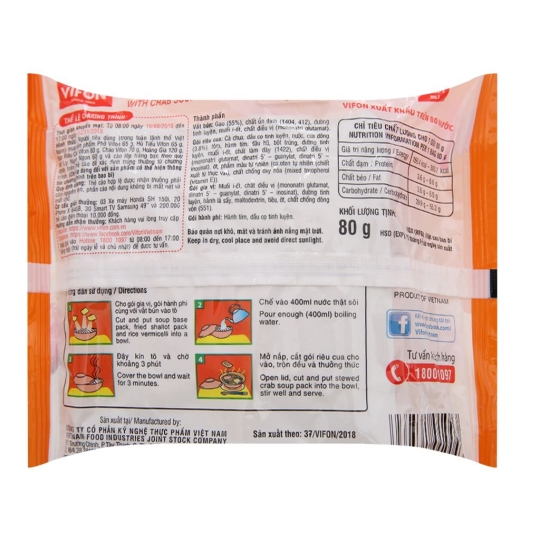 Bún riêu cua Vifon