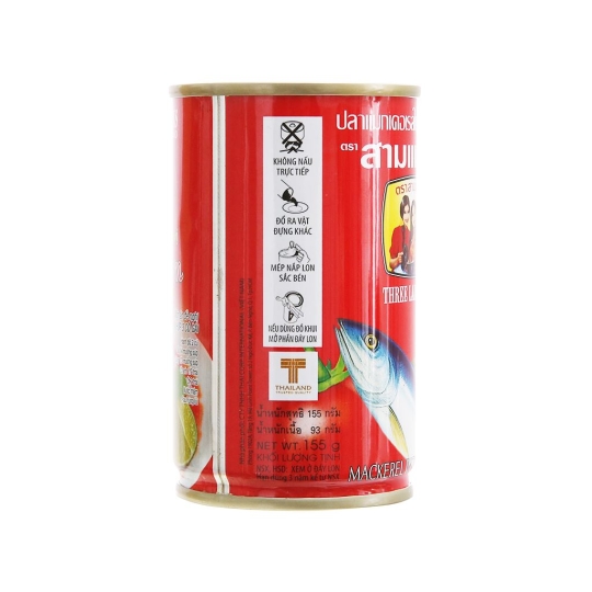 Cá hộp 3 cô gái nắp giựt 155gr