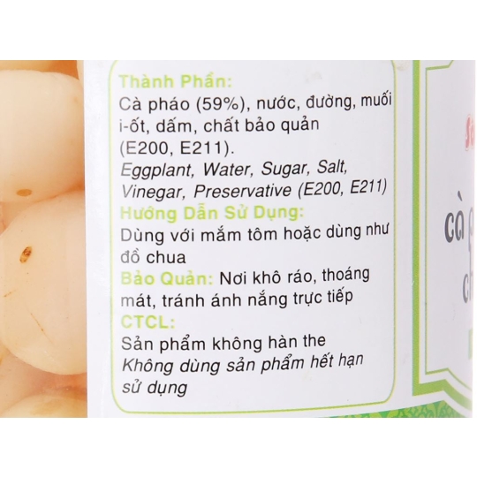 Cà pháo chua ngọt sông hương