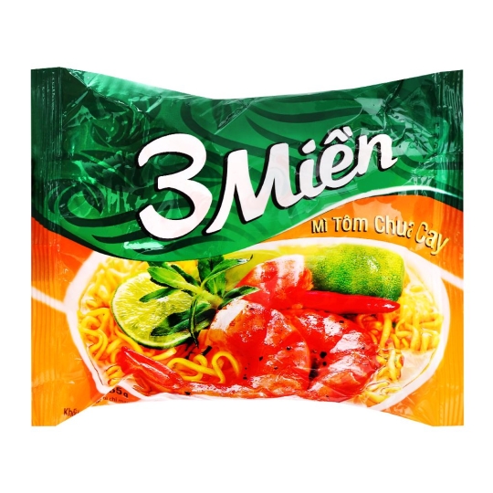 Mì gói 3 miền tôm chua cay 65gr