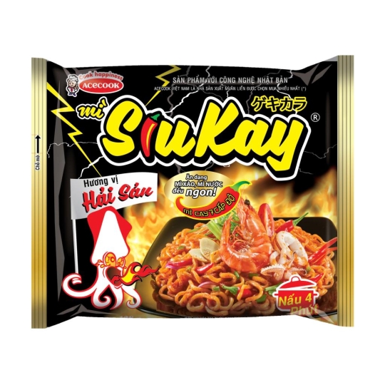 Mì gói siukay vị hải sản 128gr