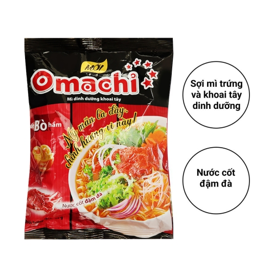 Mì gói Omachi Sốt Bò hầm 80gr